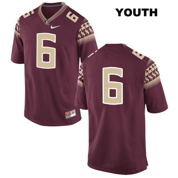 Youth NCAA Nike Florida State Seminoles #6 Matthew Thomas College No Name Red Stitched Authentic Football Jersey YFC7169NN